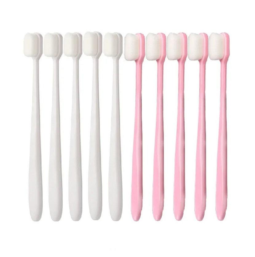 10 PICS Зубная щетка для взрослых Ультрамягкая зубная щетка Нано-зубная щетка для чувствительных десен Дополнительные зубные щетки для чувствительных зубов