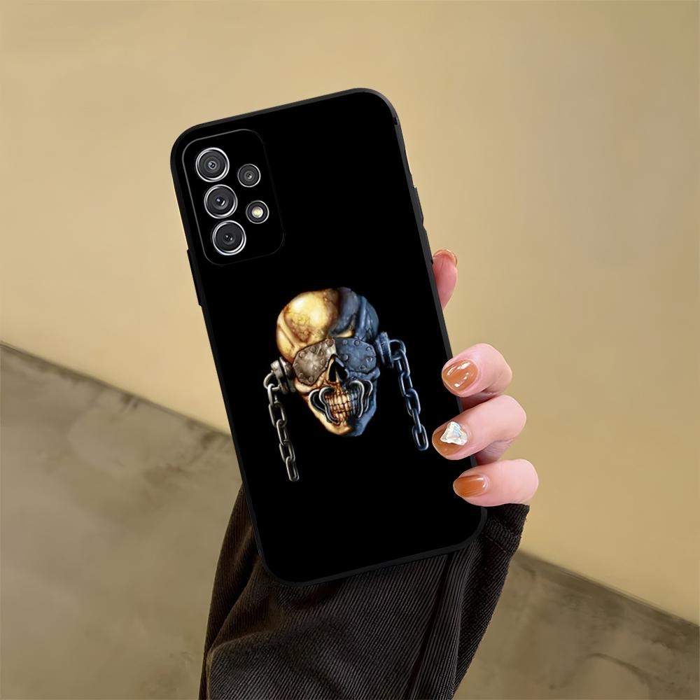 M-MegadethS Логотип Череп Металлический Чехол для Телефона Для Samsung S24 S25 S20 S26 S21 S22 S23 Ultra Fe Plus A05 A06 A16 A26 A36 A56 Чехол