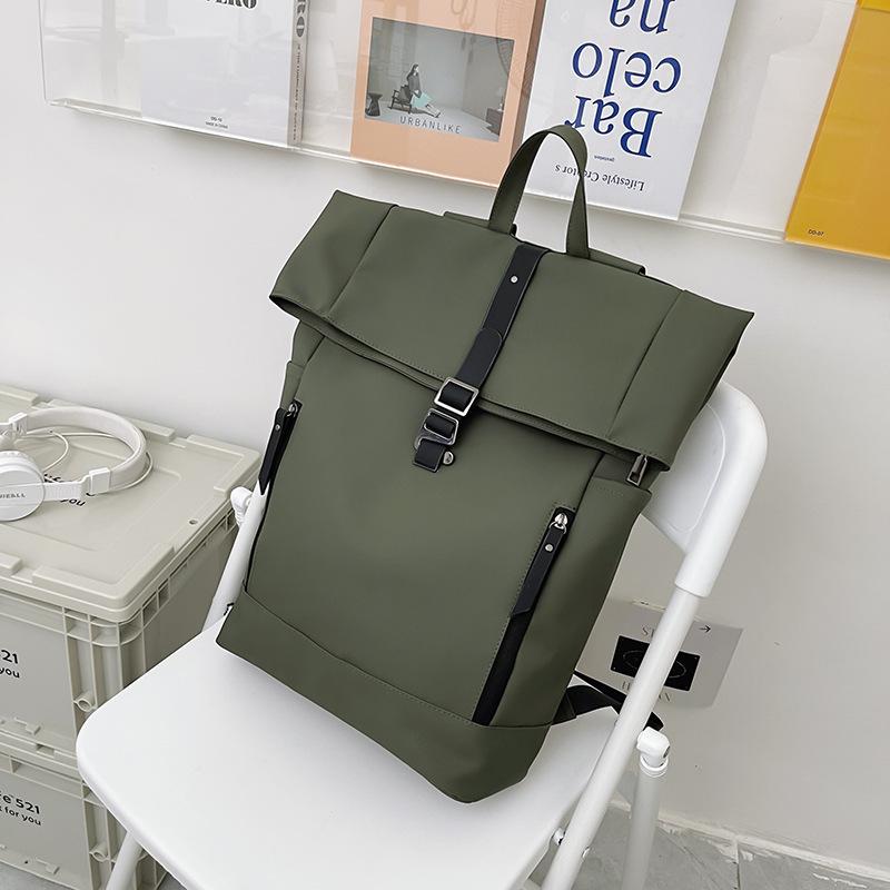 Stylish and Simple Backpack Casual Student Backpack Male Campus Trendy Male Large-capacity Schoolbag Female Travel Bag