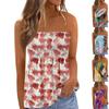 Топы-трубы для женщин, милая сексуальная футболка без рукавов с открытыми плечами и принтом