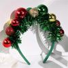 Green Ribbon Party Headband Performance Holiday Hair Accessories Christmas Headband  New Year Gifts