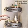 Gao Wenhai Punch-Free Wall-Mounted Bathroom Rack - Triangular Storage Basket