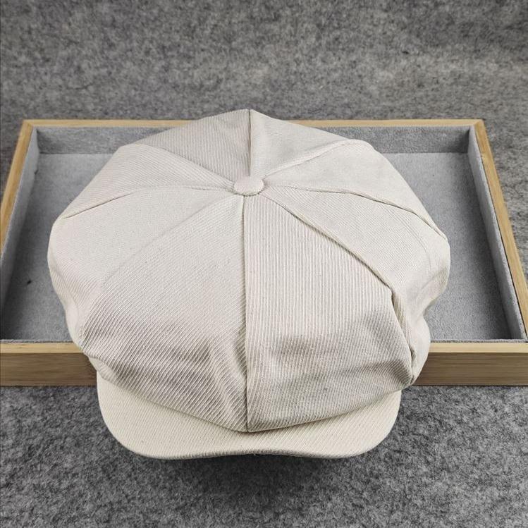Summer Cotton Big Size 62cm Newsboy Caps Men Twill 8 Panel Forward Hats Retro Octagonal Hat Male Casual Big Head Berets
