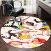 1pc Pippi Longstocking1 Design Printed Area Round Carpet for Bedroom Living Room Home Decor Rugs Mat Non Slip Mat Rug for Bedside