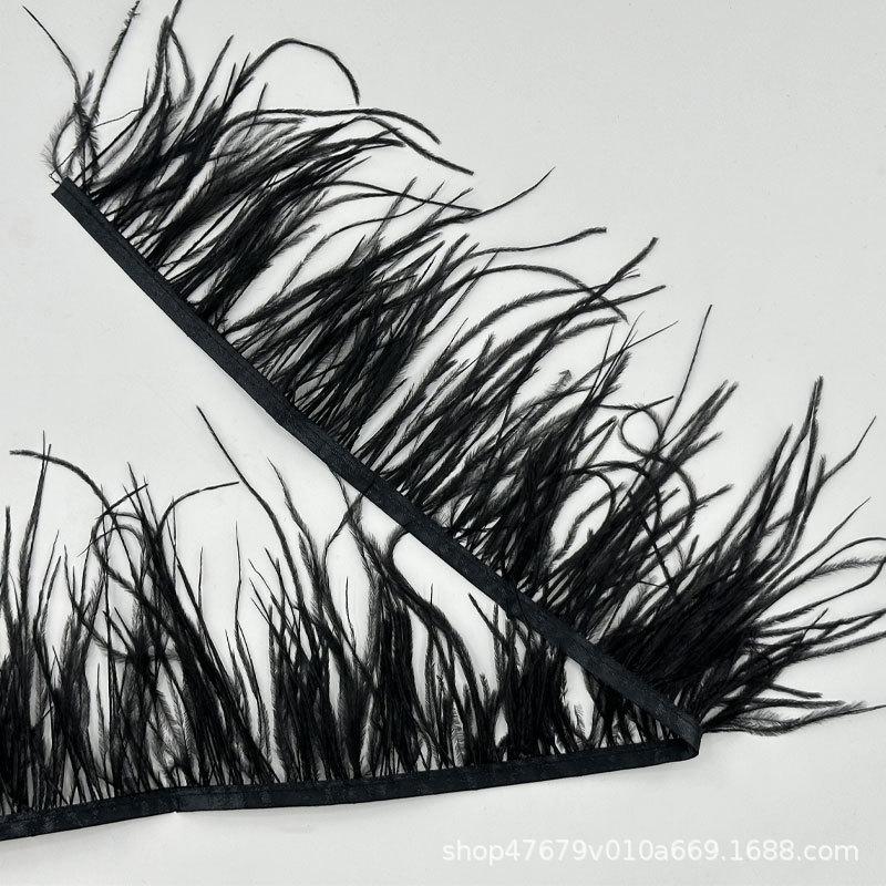 Color 10-15Cm Ostrich Hair Cloth Edge Multiple Colors Wedding Clothing Accessories D