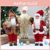 Standing Display Christmas Santa Claus Figurine Doll For Home Decoration Window