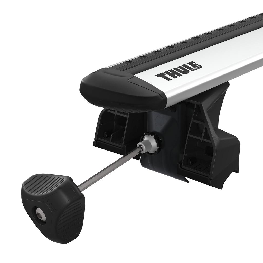 Thule Evo Flush Rail Foot 7106 Direct Roof Rail One-Key Lock (Square Wing/Evo Slide Professional Bar Compatible) 710600