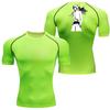 Мужская компрессионная летняя футболка 2в1 с графикой отбеливателя, спортивная, для бега, быстросохнущая, для спортзала, фитнес-толстовка, эластичный топ-футболка