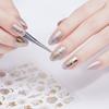3 PCS Self Adhesive Gold Nail Decals Metallic Gold Pumpkin Art Tips Beauty Girls