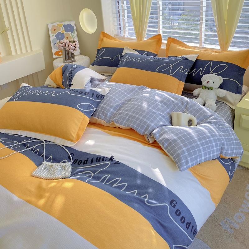 Ins Style Luxury Retro Style Small Fresh Floral Quilt Set Four Piece Bedding Set Student Dormitory Three Piece Bed Sheet Set