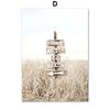 Beige Beach Lighthouse Reed Sea Waves Seascape Wall Art Canvas Painting Posters And Prints Wall Pictures For Living Room Decor