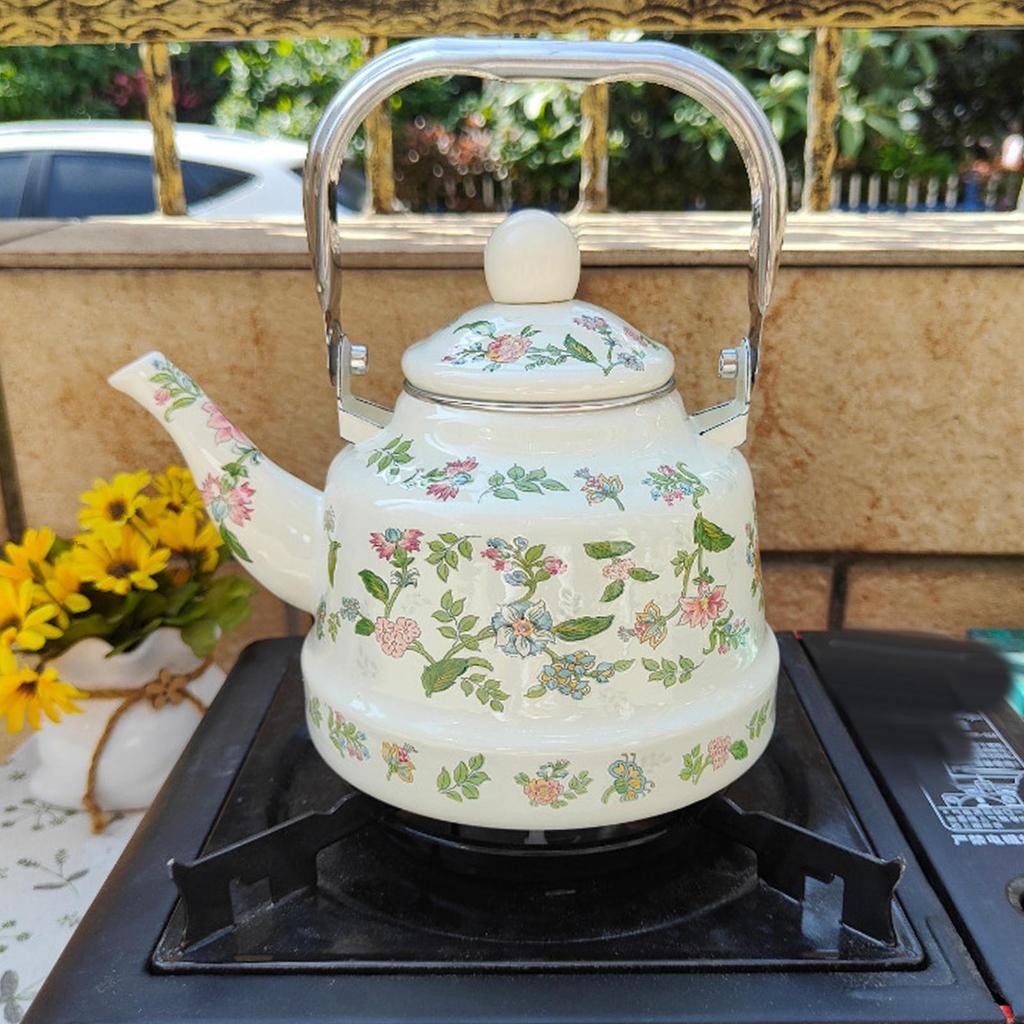 Эмалированный чайник для воды турецкий чайник с ситечком 1,7 л кувшин для кемпинга в помещении