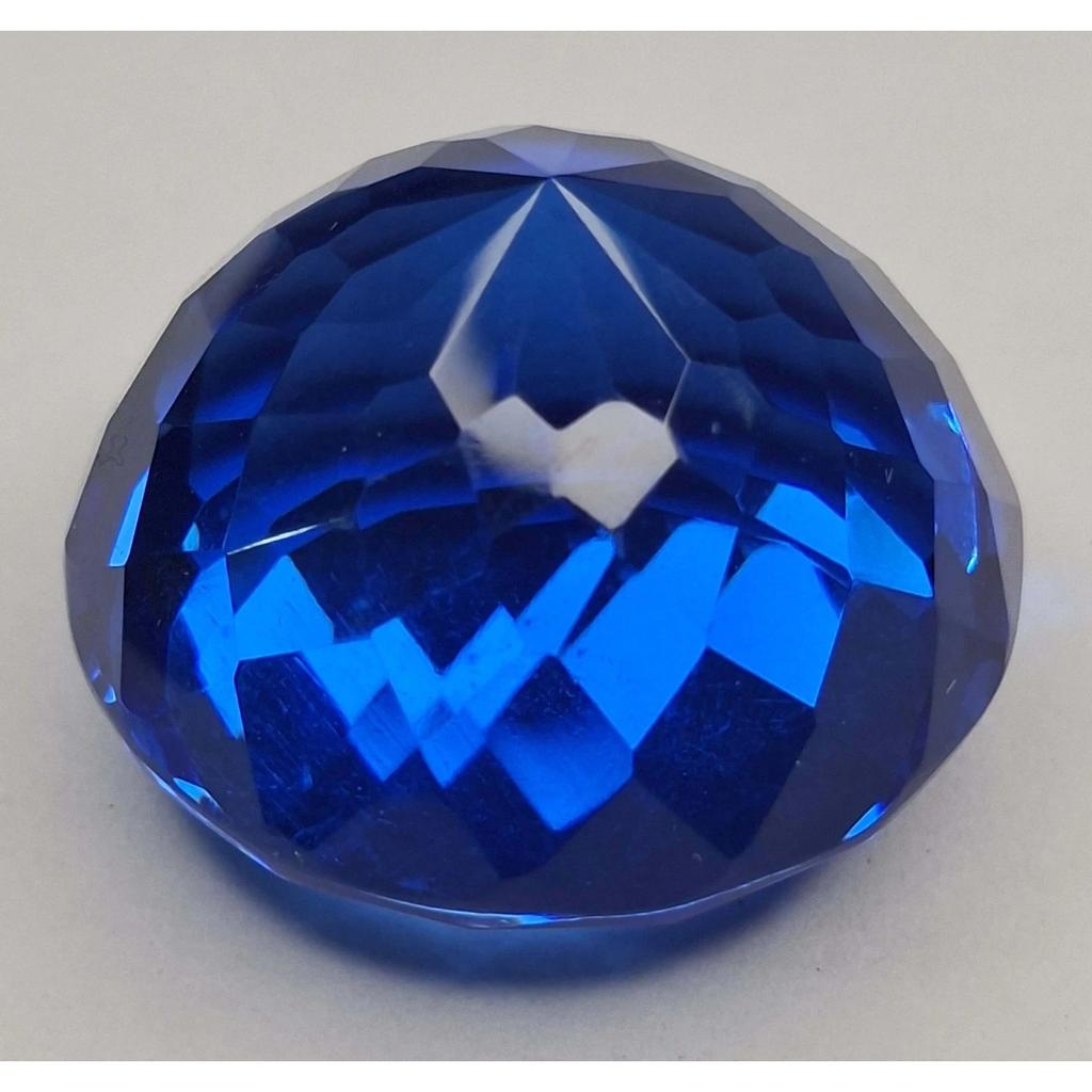 Round Cut Natural Blue Topaz 100-102 Ct Stunning Certified Loose Gemstone