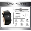Часы JewelryWe Watch, водонепроницаемые, популярные, с кожаным ремешком, аналоговые, наручные, деловые, повседневные, на день рождения, годовщину, на Рождество, черный, мужской