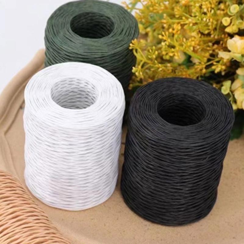 Jewelry Packaging Wire DIY Paper Rope Paper Wire Natural Paper Cord Decorative Wire for Gift Wrapping Flower Arrangement