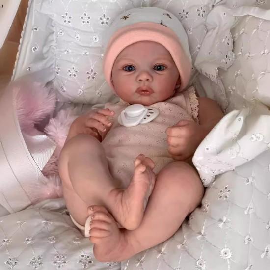 17 Inch Simulation Rebirth Doll Reborn Doll Children Play House Toy Gift