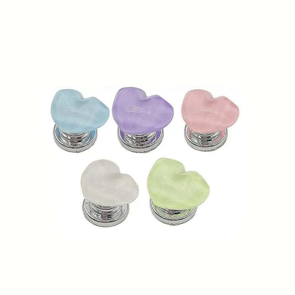 Heart Shaped Toilet Flusher Self-Adhesive Tank Press Switch Toilet Tank Button Toilet Accessory