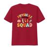 Groovy Retro Physical Squad Cute Cartoon Pt Medical Print Casual T Shirt Vintage Washed Designer Clothes Slightly Versatile