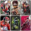 Vintage Metal Tin Signs Motor Sports Posters Decor Motorcycle Racing Retro Metal Plaque Wall Art Decor for Garage Bar