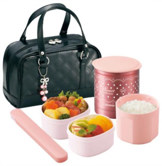 ZOJIRUSHI Insulated Lunch Box (Approx. 1 Rice Bowl Capacity) SZ-GA02-BA Black