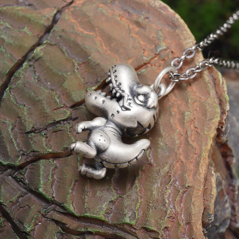 Environmentally Friendly Small Dinosaur Pendant Retro Simple Men's and Women's Necklace