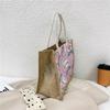 Women Printed Canvas Handbag Cute Cartoon Shopping Bag Personality Creativity Lunch Bags Zipper Casual Tote