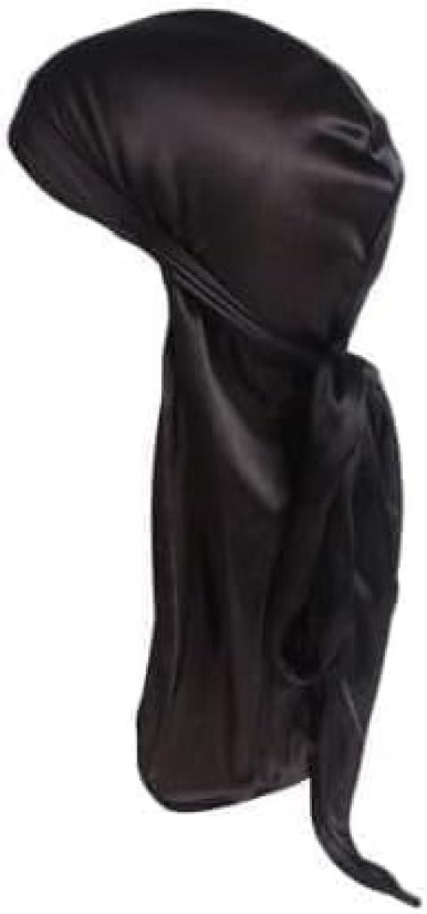 BERUKO 2-piece Do-rag Хип-хоп Бандана Танцор Тюрбан Пиратская кепка Легкая (черно-белый)
