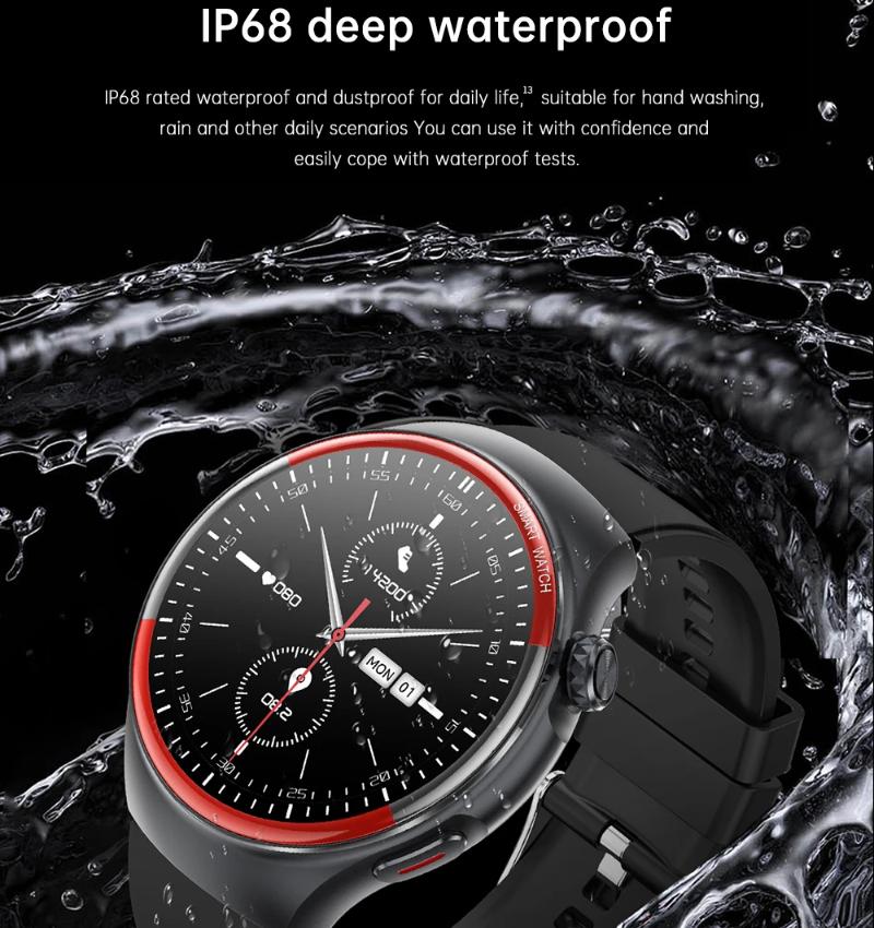 2025 Новые Смарт-часы высокого класса с лазерным обнаружением для мужчин ЭКГ+ФПГ Точное Измерение Кровяного Давления и Пульса Вызов по BT NFC Часы для Здоровья