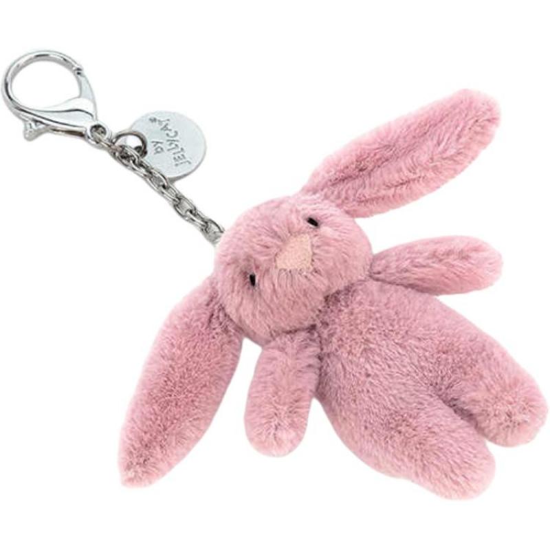 Jellycat Серия Зайчик Бонни Кукла Плюшевый Подвеска Розовый Тюльпан Застенчивый 8 см Высота