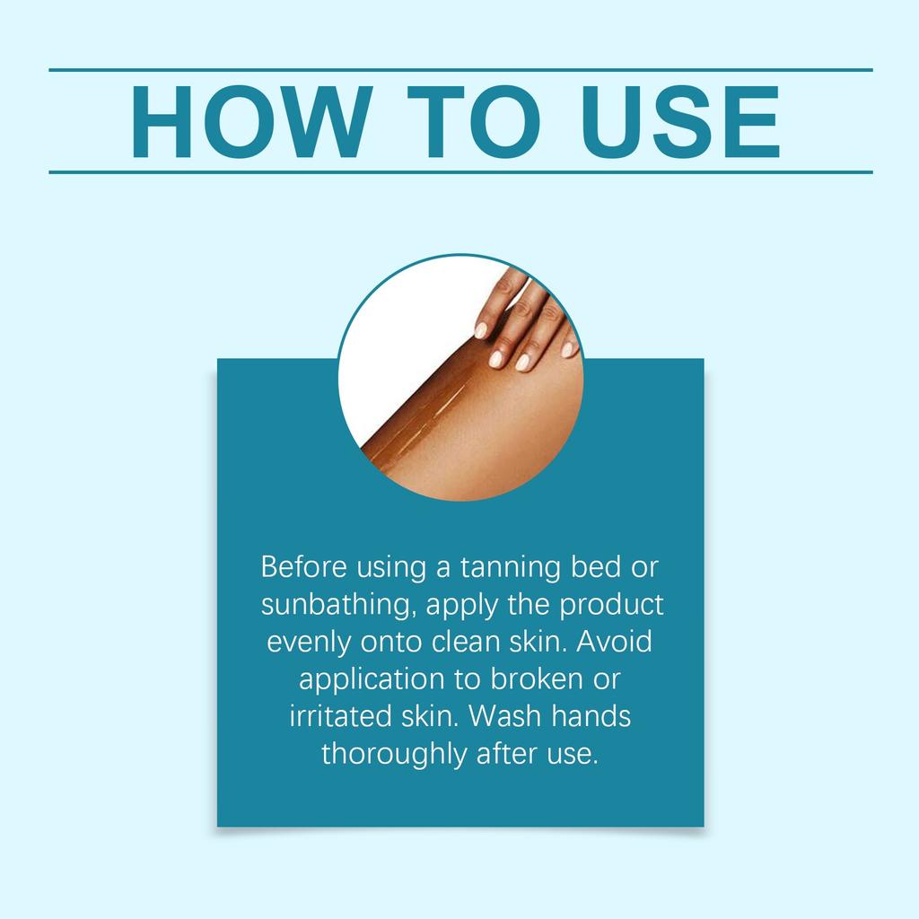 Летний пляжный бронзер тон кожи увлажняющий крем для загара тела