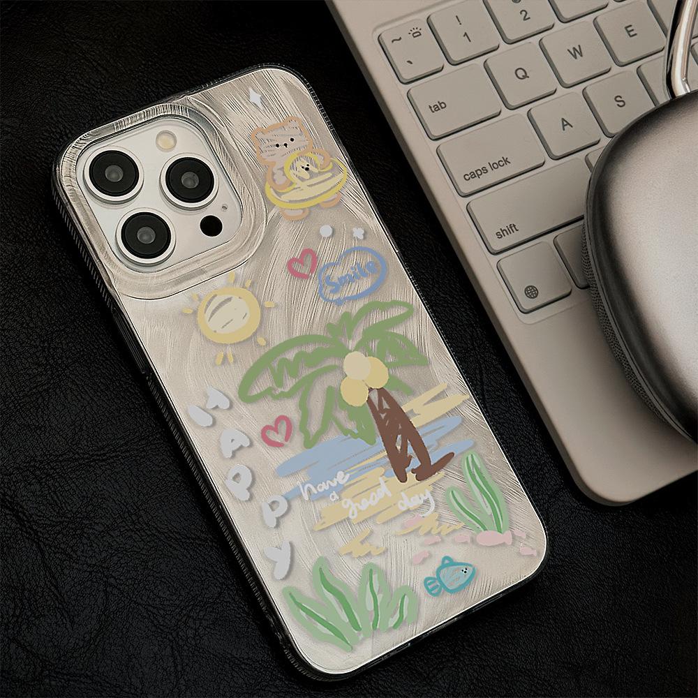 Креативный летний пляжный чехол для телефона с кокосовой пальмой для iPhone 17 и iPhone 17 Pro Max