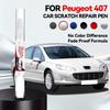 Для PEUGEOT 407 Подкрашивающая краска Комплект для ремонта дисков Быстрый и легкий ремонт царапин на дисках Краска для обода для ремонта автомобильных дисков Серебристый Черный