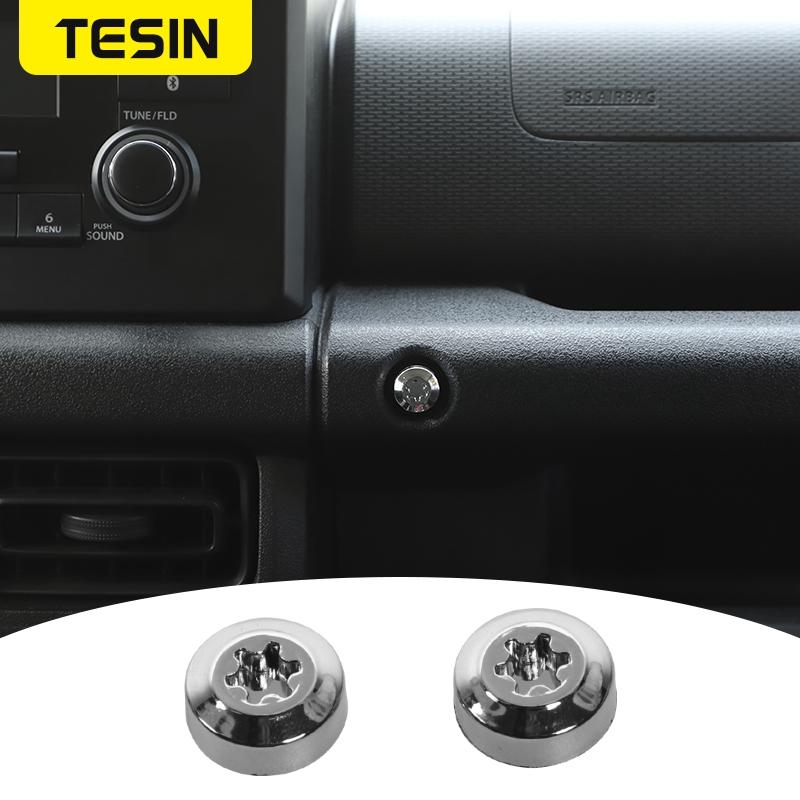 TESIN Car Center Console Armrest Decoration Screw Interior Parts Nuts Bolts Accessories For Suzuki Jimny
