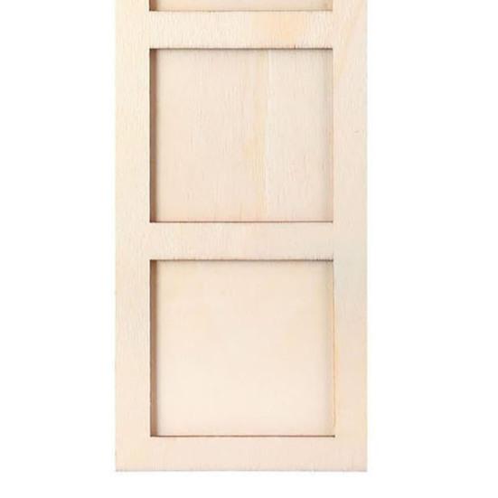 Рождественское украшение фоторамка, деревянное подвесное украшение с 6 фоторамками, фоторамка-полоска с петлей для подвешивания для декора рождественской елки