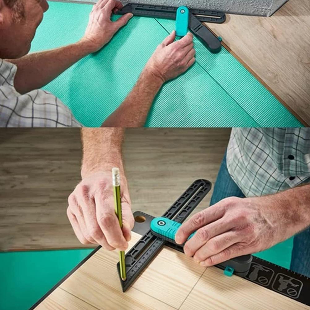 Angle Bevel Gauge Adjustable Angle Ruler Angle Measurement Tool with Lock for Woodworking and Architectural Angle Finder