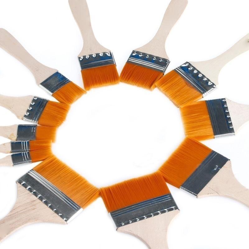 Новые 12 шт./компл. деревянные кисти для масляной живописи, акриловые художественные кисти Panit, набор инструментов Limner