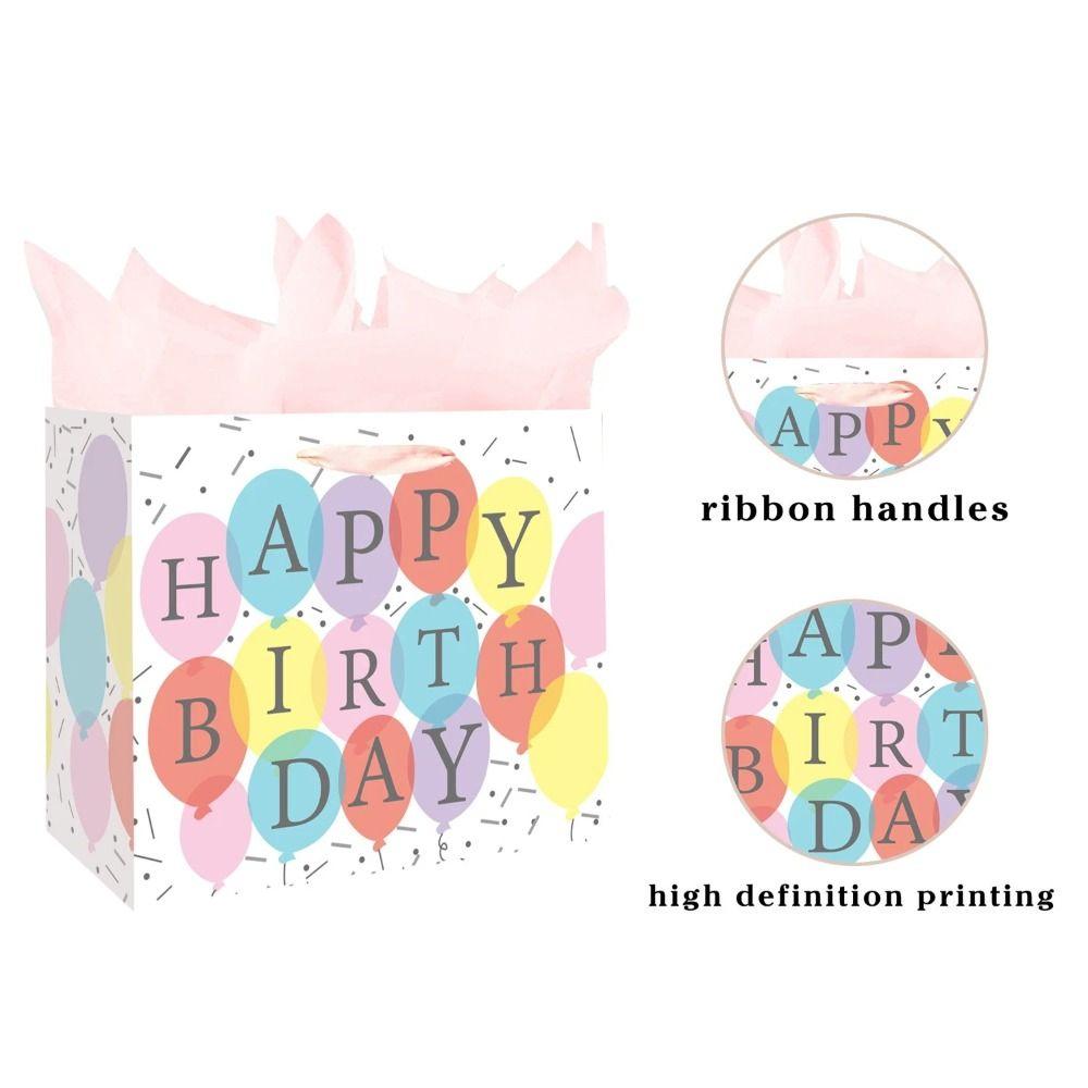 Reusable Party Decoration Boxes Colorful Gift Boxes Birthday Gift Bag for Birthday, Baby Shower