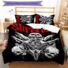 Slipknot 3pcs Bedding Set Duvet Cover Closure Includes 1 Duvet Cover & 2 Pillowcases for All Seasons Bedroom Home Dorm Decor