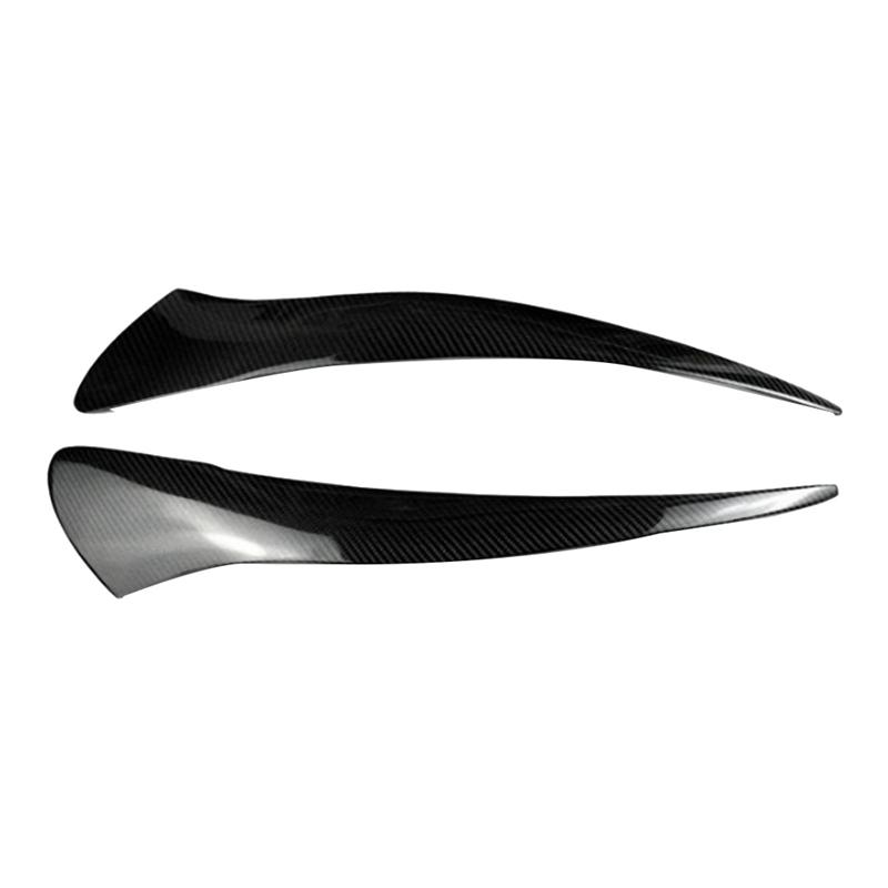 A28G-Front Headlight Cover Head Light Lamp Eyelid Eyebrow Trim For BMW 5 Series GT GT528 GT535 GT550 F07 Real Carbon Fiber Parts