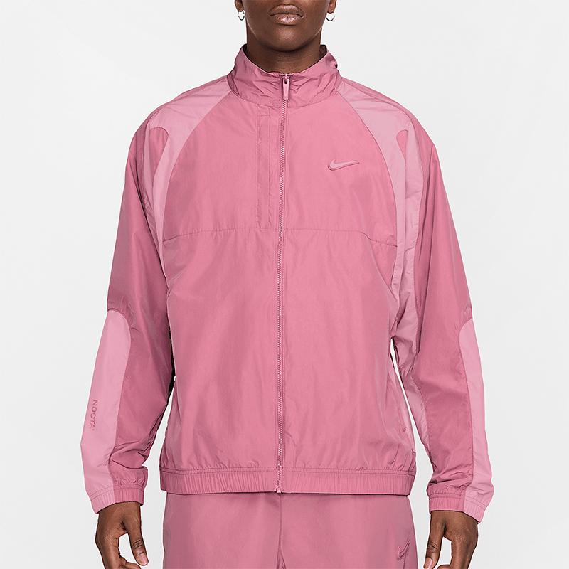 Nike X NOCTA Нейлоновая куртка для трека Desert Berry/Elemental Pink Унисекс Верхняя одежда Красный FN7666-667