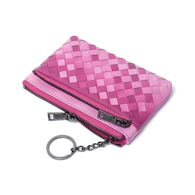 Сумка для мелочи из овчины, женская, маленькая и ультратонкая, кожаная сумка для хранения