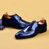 [Во время мероприятия] Деловая мужская обувь Повседневная обувь Британская лакированная кожа Полированная дышащая остроносая свадебная кожаная обувь
