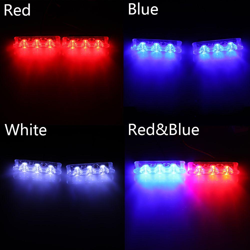 2 шт. мотоцикл DC 12 В задний стоп-сигнал полицейская мигающая стробоскопическая лампа 3 светодиода 6 Вт автомобильный стоп-сигнал