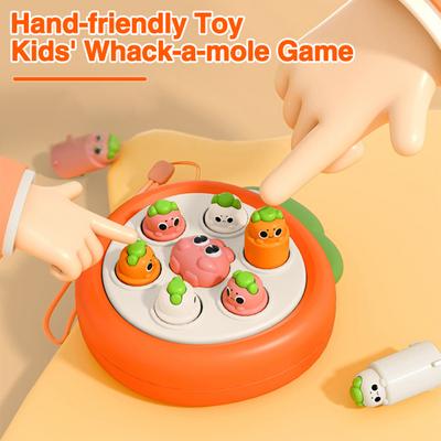 Интерактивная портативная игрушка-редис Whack-a-Mole, забавная, безопасная конструкция, мини-игра-головоломка для малышей и детей