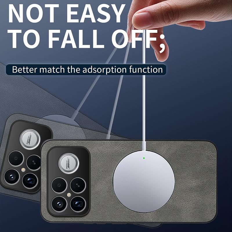 Для Xiaomi Redmi K90 Pro Max 5G/Poco F8 Ultra Магнитный чехол WANLONFENG Серия SD1 Текстура Наппа PC TPU Чехол для телефона