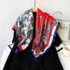 Satin Square Scarf 90cm Gift Silk Scarf Women'S Scarf Shawl Professional Elegant Scarf Sunscreen Scarf Shawl