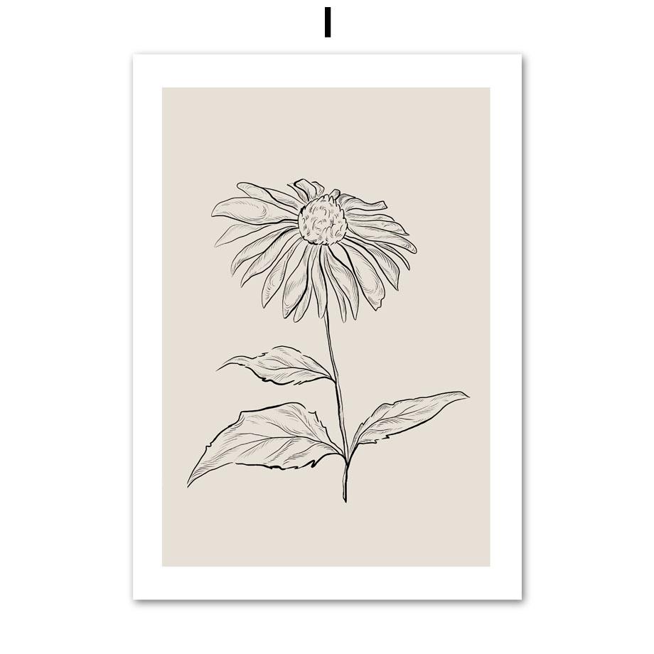 Абстрактный Матисс Танец Растения Листья Линии Постеры и Принты Холст Живопись Скандинавское Настенное Искусство Картины для Декора Гостиной