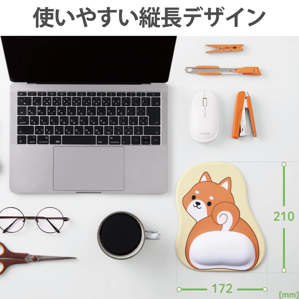 ELECOM Mouse Pad Animal Urethane Gel Turning Animal Pattern Dog MP-AN05DOG