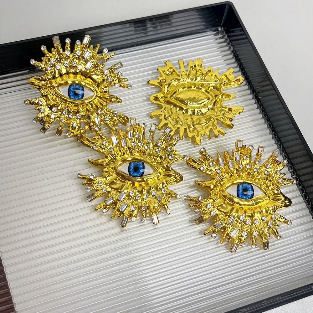 Винтажная серьга-пусета «Глаза демона», деликатная женская брошь, роскошное кольцо «Глаз дьявола», для леди и девушек
