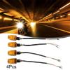 4PCS Universal Motorcycle Blub Turn Signal Lamp Turning Indicators Light Blinkers Signal Amber Bike Motorcycle Accessories 12V